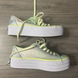 Keds Triple Up Fade Canvas Platform Sneakers.